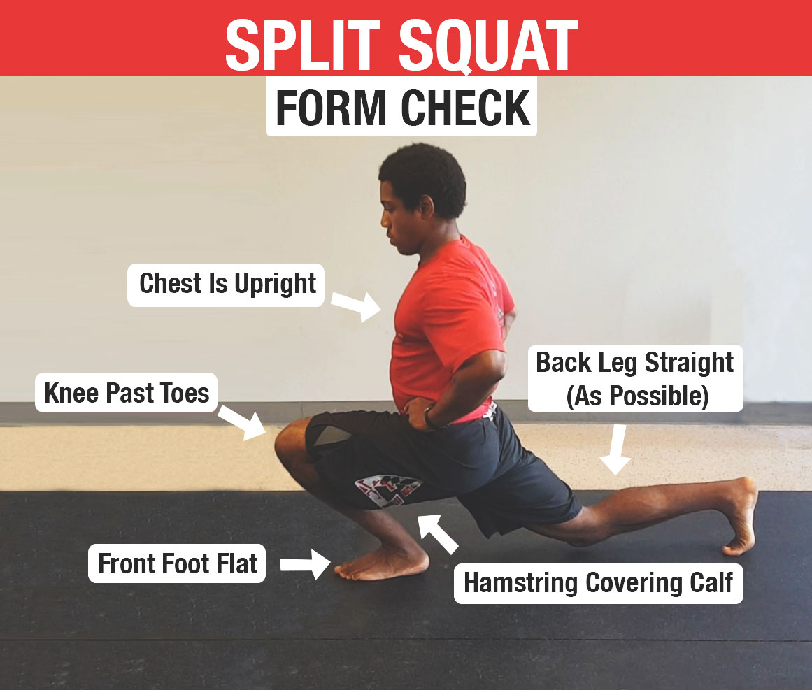 Split best sale leg squat